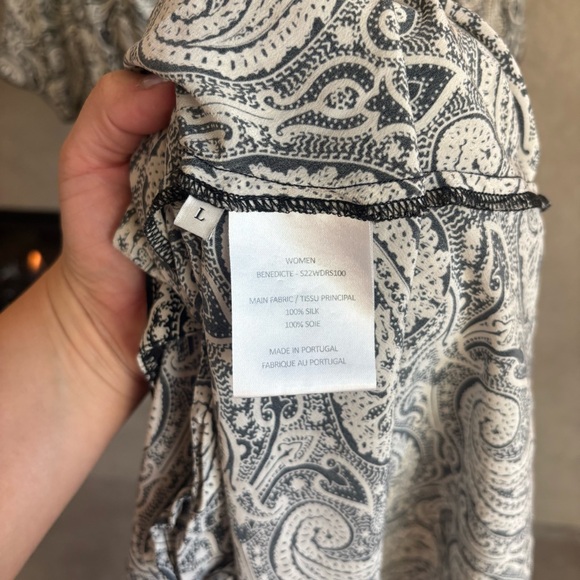 Officine Générale Paisley Benedicte Silk Dress, Size L - Picture 13 of 16
